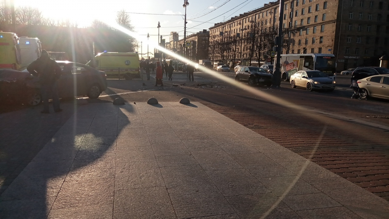 В Петербурге солнце спровоцировало ДТП