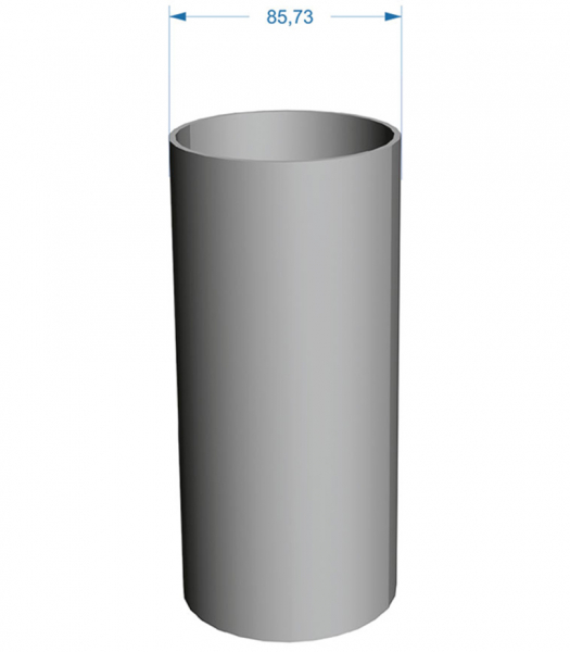 Труба водосточная Docke Premium пластиковая d85 мм 3 м графитовый серый RAL 7024