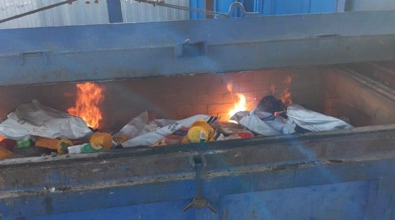 В Петербурге сожгли 128 кг сыра, рыбы и мяса 