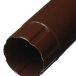 Труба водосточная Grand Line металлическая d90 мм 1 м коричневая RAL 8017